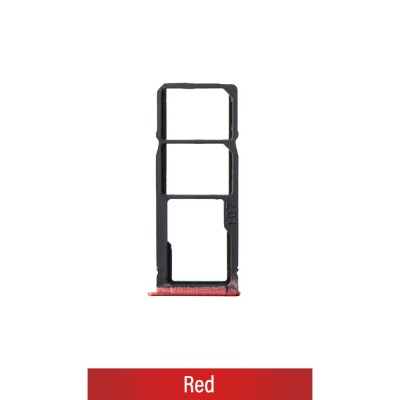 Dual SIM Card Tray for Samsung Galaxy A10s A107F-Red (Not for AU)