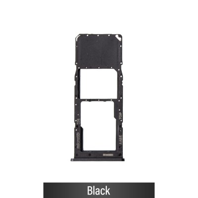 Single SIM Card Tray for Samsung Galaxy A12 A125F-Black