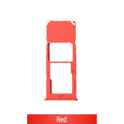 Single SIM Card Tray for Samsung Galaxy A12 A125F-Red