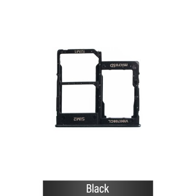 Dual SIM Card Tray for Samsung Galaxy A20e A202F-Black (Not for AU)