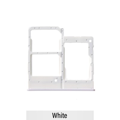 Dual SIM Card Tray for Samsung Galaxy A20e A202F-White (Not for AU)