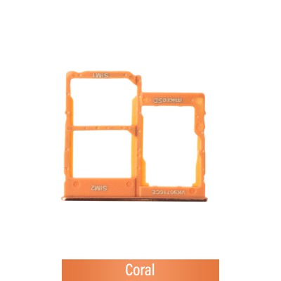 Dual SIM Card Tray for Samsung Galaxy A40 A405F-Coral (Not for AU)