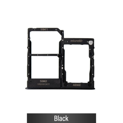 Dual SIM Card Tray for Samsung Galaxy A41 A415F-Black (Not for AU)