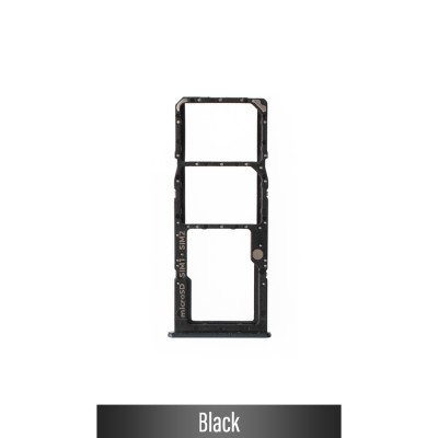 Dual SIM Card Tray for Samsung Galaxy A50s A507F-Black (Not for AU)