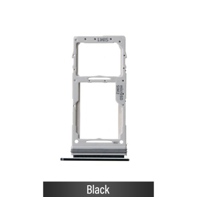 Dual SIM Card Tray for Samsung Galaxy Note 10Lite N770F-Black