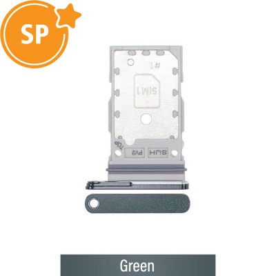 SIM Card Tray for Samsung Galaxy S22 Ultra S908B GH98-47138D (Service Pack)-Green