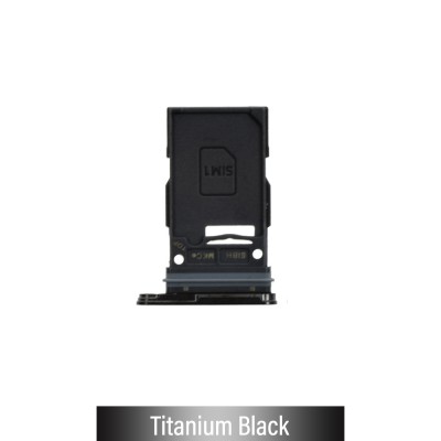 Single SIM Card Tray With Waterproof Ring for Samsung Galaxy S24 Ultra-Titanium Black
