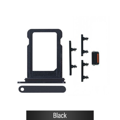 SIM Card Tray and Side Button for iPhone 12 mini-Black