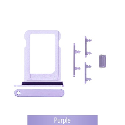 SIM Card Tray and Side Button for iPhone 12 mini-Purple