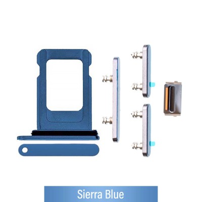 SIM Card Tray and Side Button for iPhone 13 Pro / 13 Pro Max-Sierra Blue