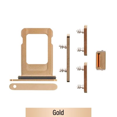 SIM Card Tray and Side Button for iPhone 13 Pro / 13 Pro Max-Gold
