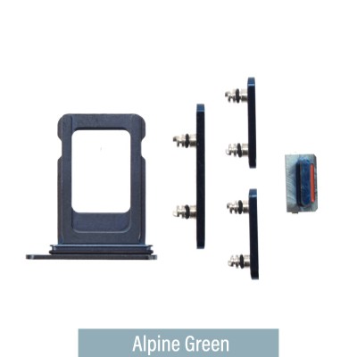 SIM Card Tray and Side Button for iPhone 13 Pro / 13 Pro Max-Alpine Green