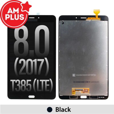 AMPLUS OLED Assembly Replacement for Samsung Galaxy Tab A 8.0 (2017) T385 (4G/LTE)-Black