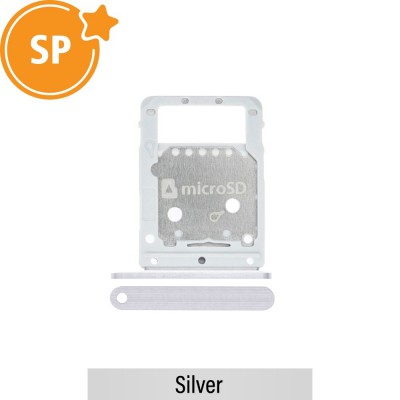 SIM Card Tray for Samsung Galaxy Tab S7 Plus T970 / T976B GH98-45679B (Service Pack)-Silver