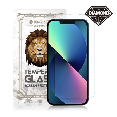 Kinglas Tempered Glass Screen Protector For iPhone 13 / 13 Pro / 14 / 16E (Diamond Glass & Japan Glue Upgrade)