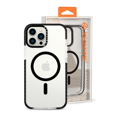 Transparent Candy Color Frame Shockproof Magsafe Case for iPhone 12 Pro Max