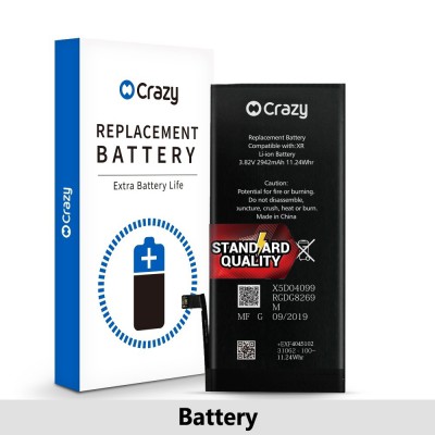 iPhone XR Replacement Battery with Adhesive Strips 2942mAh (Standard Quality+SinoWealth Solution)