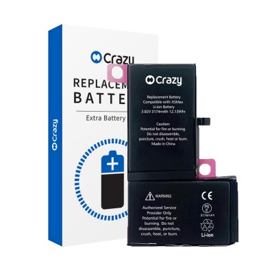 iPhone XS MAX Replacement Battery with Adhesive Strips 3174mAh (Standard Quality+TI Solution)