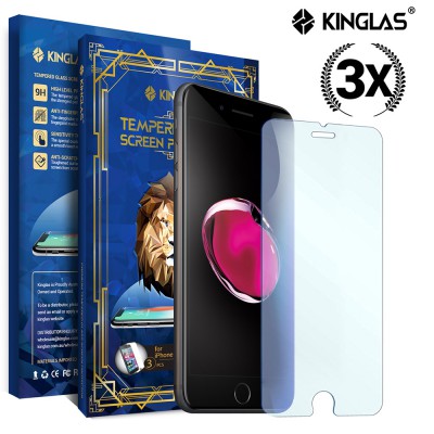 Kinglas 3 PCS 2.5D Standard Tempered Glass Screen Protector for iPhone 6 Plus / 6S Plus / 7 Plus / 8 Plus