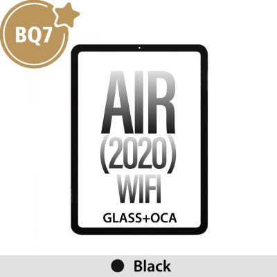 Front Screen Outer Glass With OCA for iPad Air (2020) Wi-Fi (BQ7)-Black