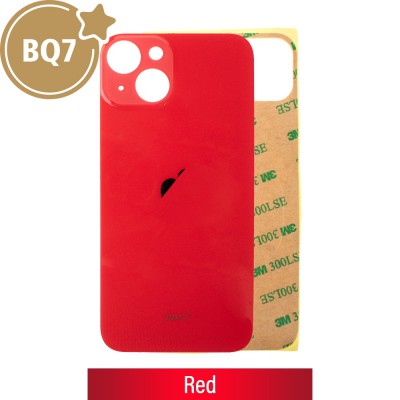 BQ7 Rear Glass With 3M Adhesive Replacement for iPhone 14-Red