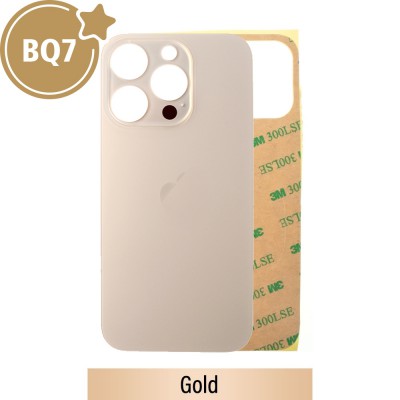 BQ7 Rear Glass With 3M Adhesive Replacement for iPhone 14 Pro-Gold