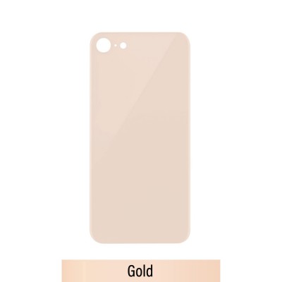 Rear Glass With 3M Adhesive Replacement for iPhone 8-Gold