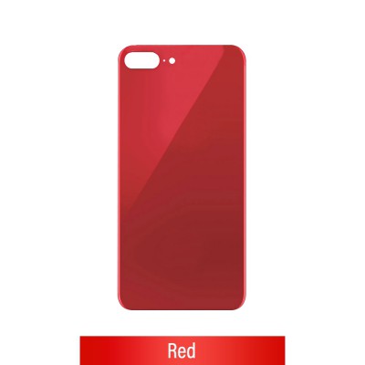 Rear Glass With 3M Adhesive Replacement for iPhone 8 Plus (NO LOGO)-Red