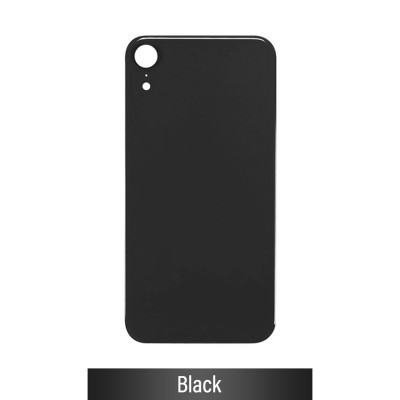 Rear Glass With 3M Adhesive Replacement for iPhone XR (NO LOGO)-Black