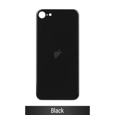Rear Glass With 3M Adhesive Replacement for iPhone SE (2020)-Black