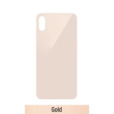 Rear Glass With 3M Adhesive Replacement for iPhone XS (NO LOGO)-Gold