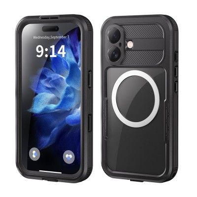 Redpepper Dot+ IP68 Waterproof Case with Magnetic Ring for iPhone 16 Magsafe