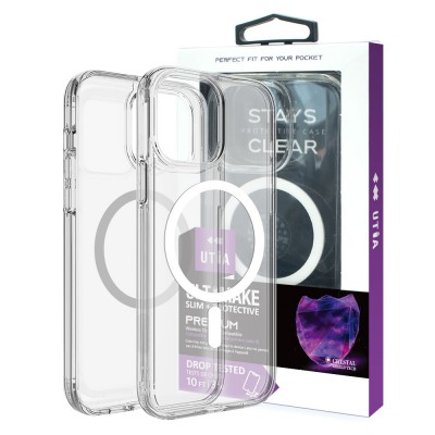 UTIA Ultimake Shockproof Transparent Magsafe Cover Case for iPhone 12 / 12 Pro