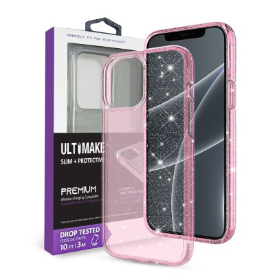 Ultimake Glitter Shockproof Case Cover for iPhone 13 mini