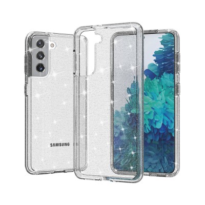Ultimake Glitter Shockproof Case Cover for Samsung Galaxy S21 Plus