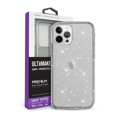 Ultimake Glitter Shockproof Case Cover for iPhone 12 mini (5.4'')