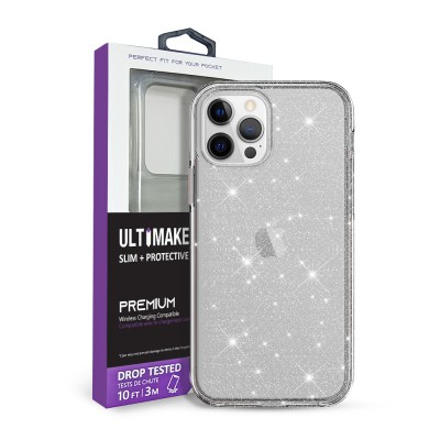 Ultimake Glitter Shockproof Case Cover for iPhone 12 / 12 Pro (6.1'')