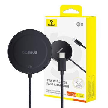Baseus Simple Mini4 Magnetic Wireless Charging Stand 15W (Universal Explorer Edition)-Cosmic Black