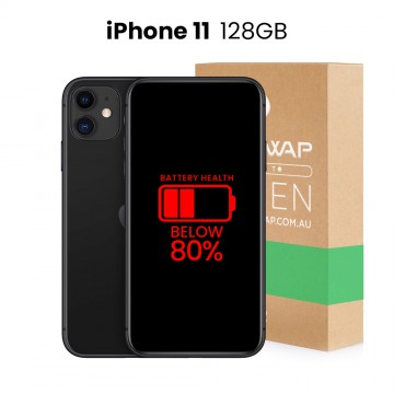 Apple Used Fully Functional iPhone 11 128GB Below 80% Battery Health - Grade A (As New)