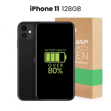 Apple Used Fully Functional iPhone 11 128GB Over 80% Battery Health - Grade B+ (Excellent)