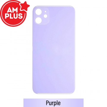 AMPLUS Rear Glass With 3M Adhesive Replacement for iPhone 11-Purple