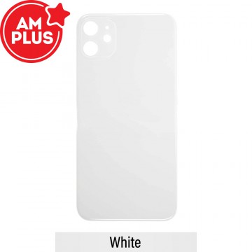 AMPLUS Rear Glass With 3M Adhesive Replacement for iPhone 11-White