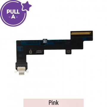 Charging Port with Flex Cable for iPad Air (2022) (Wi-Fi + Cellular) (PULL-A)-Pink