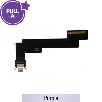 Charging Port with Flex Cable for iPad Air (2022) (Wi-Fi) (PULL-A)-Purple