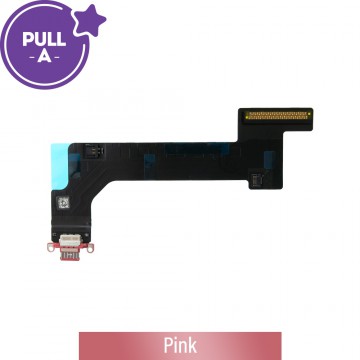 Charging Port with Flex Cable for iPad (2022) (Wi-Fi + Cellular) (PULL-A)-Pink