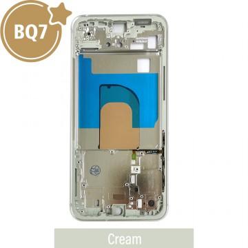 BQ7 Chassis Mid Frame Cover Replacement Assembly for Samsung Galaxy S23 FE S711-Cream (EUROPEAN VERSION)