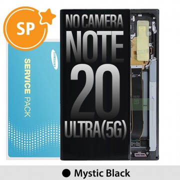 Samsung Galaxy Note20 Ultra N985F/N986B OLED Screen Replacement with Frame Digitizer GH82-23622A/GH82-23596A/GH82-31461A/GH82-31453A/GH82-31458A (Service Pack)-Mystic Black 