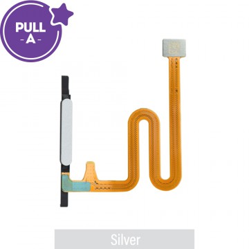Fingerprint Reader with Flex Cable for Samsung Galaxy A14 A145R (PULL-A)-Silver