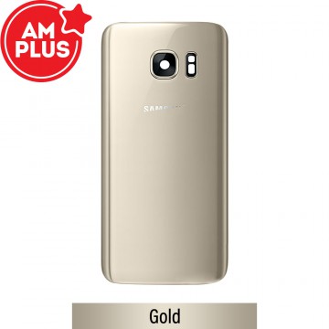 AMPLUS Rear Cover Glass For Samsung Galaxy S7 G930F-Gold