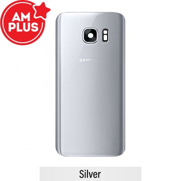 AMPLUS Rear Cover Glass For Samsung Galaxy S7 G930F-Silver